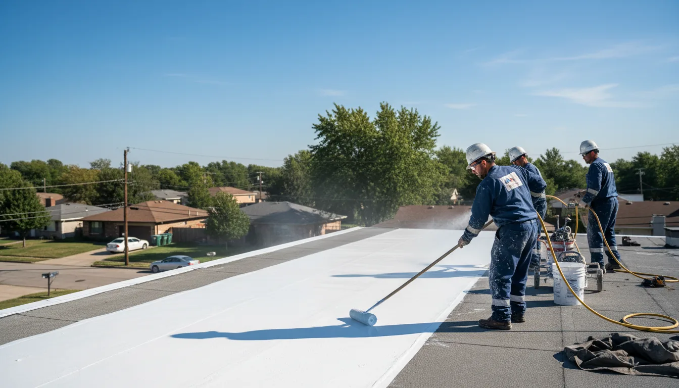 Commercial roof coating in Little River Academy, TX near me